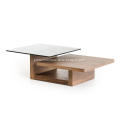 Living room tables walnut veneer wood table
